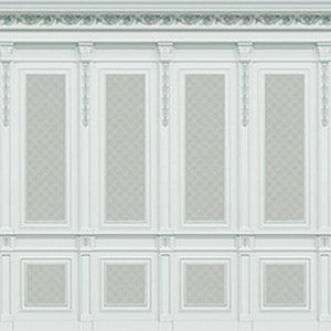 Dollhouse Miniature 1:12 Scale French Wall Panel Boiserie Blue
