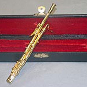 Dollhouse Miniature Musical Instrument - Bassoon with Case by Vemars Products