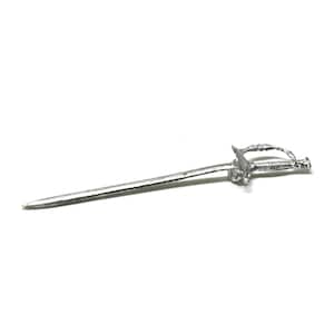 Dollhouse Miniature 1:12 Scale Fencing Sword (Toy) in Metal