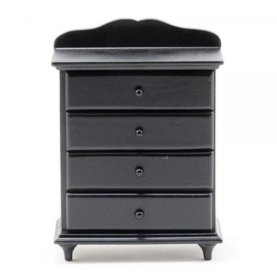 Dollhouse Miniature Black Dresser or Chest of Drawers by Classics of Handley House - Etsy Dollhouse Miniature Black Dresser or Chest of Drawers by Classics of Handley House - Etsy