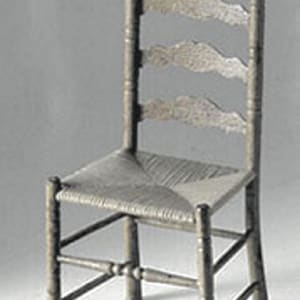 Dollhouse Miniature Chrysnbon Ladder-back Chair Mini-kit