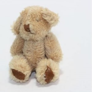 Dollhouse Miniature Super Soft Brown Shaggy Teddy Bear