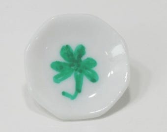 Dollhouse Miniature Artisan St. Patricks Day Porcelain Plate