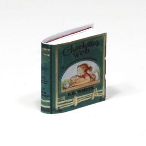 Dollhouse Miniature  Famous Childrens Book about a Spider 