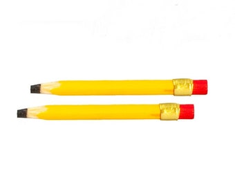 Dollhouse Miniature Set of 2 Pencils