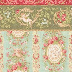 Dollhouse Wallpaper Victoriana Blue