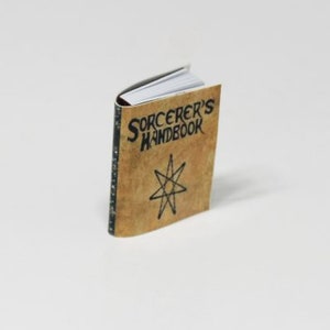 Dollhouse Miniature Sorceror or Alchemist Book for Halloween