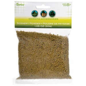 Dollhouse Miniature Brown Diorama Scenery Powder (1.05 oz) by Darice