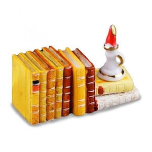 Dollhouse Miniature Reading by Candlelight by Reutter Porcelain