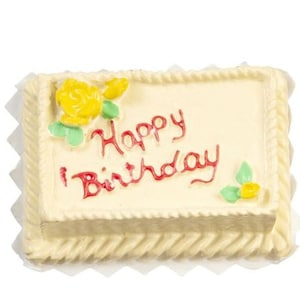 Dollhouse Miniature Happy Birthday Cake
