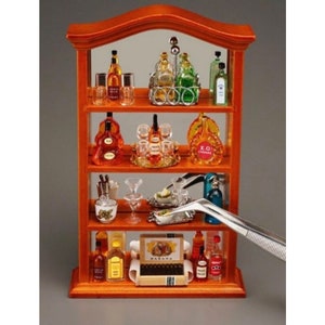 Dollhouse Miniature Reutter Porcelain Liquor Cabinet