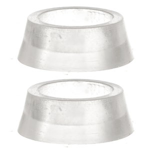 Dollhouse Miniature Set of 2 Clear Pet Dishes by Farrow Industries