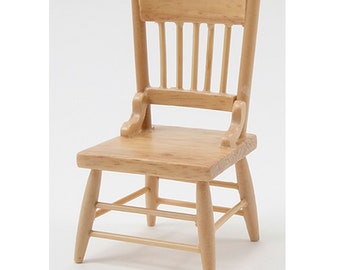 Dollhouse Miniature Oak Country Kitchen Chair by Handley House