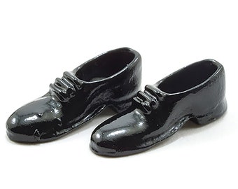 Miniature Pair of Black Men's Dress Shoes