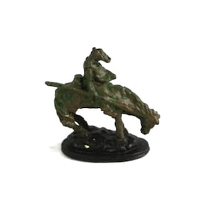 Dollhouse Miniature Bronze Remington Statue by Falcon Miniatures (#3)