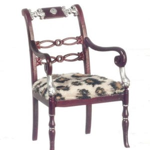Art Nouveu Armchair in Mahogany by Town Square Miniatures Platinum Collection