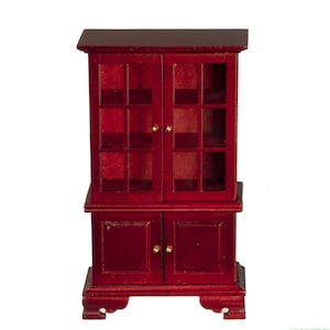 Dollhouse Miniature Mahogany Hutch by Town Square Miniatures