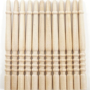 Dollhouse Miniature Set of 12 Wood Balusters by Classics