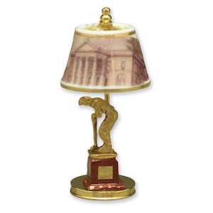 Dollhouse Miniature Non-Electric Golf Trophy Lamp by Reutter Porcelain