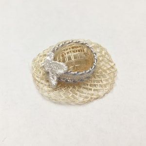 Dollhouse Miniature Summer Floral Straw Hat
