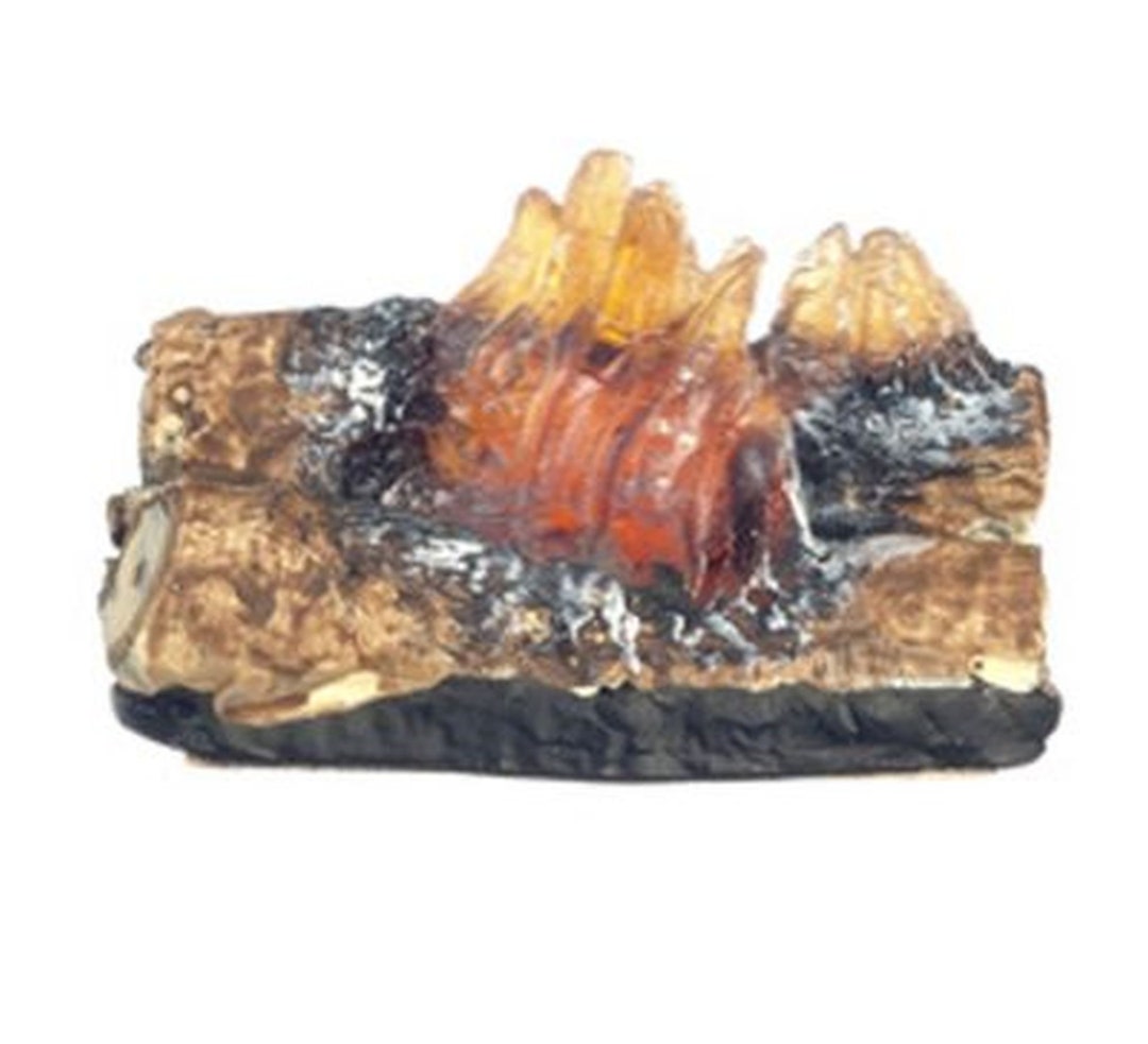 Dollhouse Miniature Fireplace Embers & Flames by Falcon Etsy