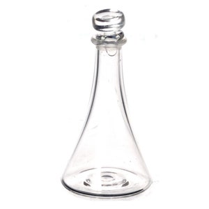 Dollhouse Miniature Glass Bottle with Lid by Falcon Miniatures