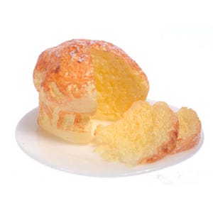 Dollhouse Miniature Cut Sally Lun Bread by Falcon Miniatures