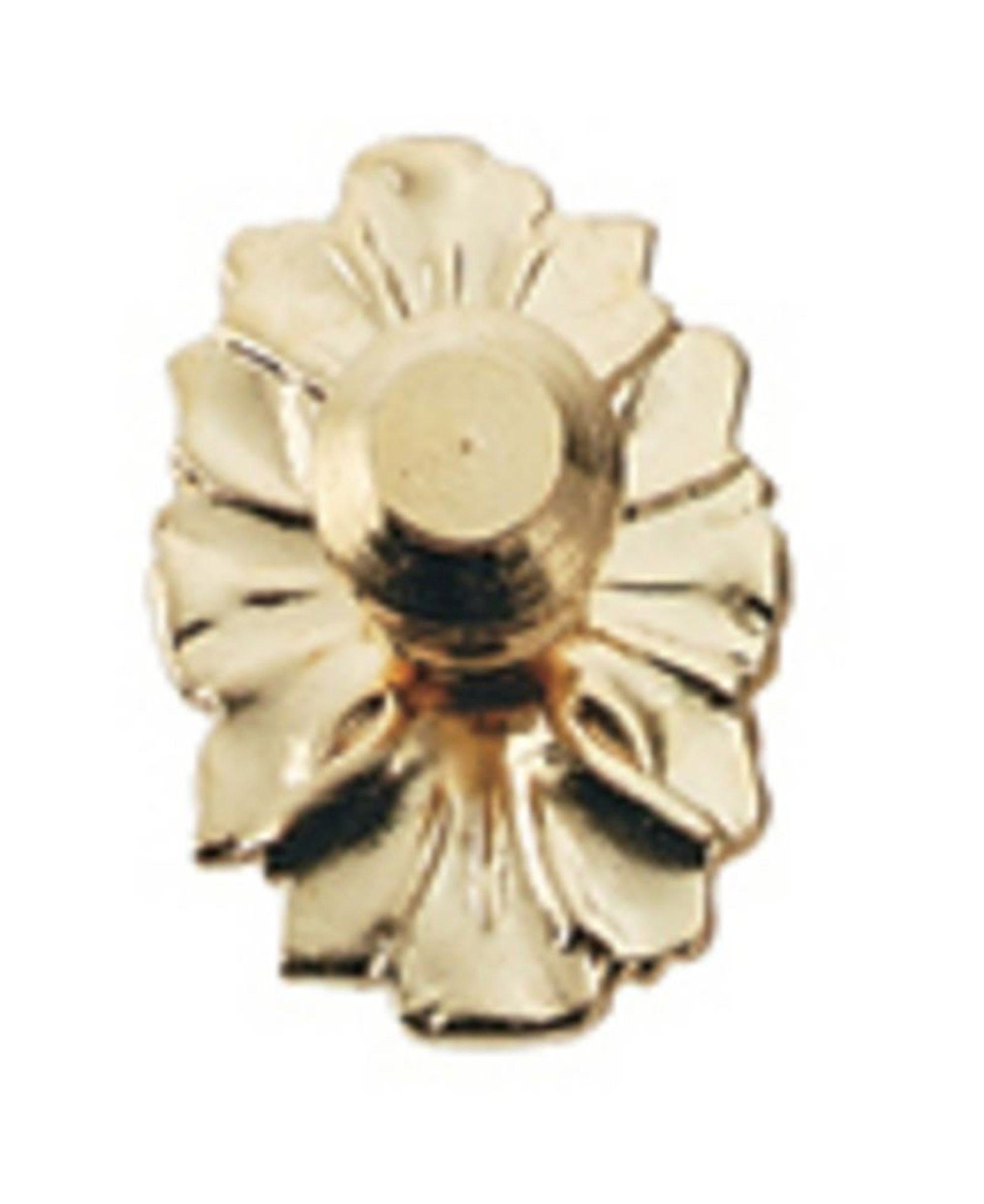 Dollhouse Miniature Gold Plated Medallion Doorknob
