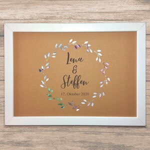 Custom Money Gift Wedding Flower Vine Kraft Paper Wedding Family Birthday Gift Gift Idea Mr & Mrs Marriage Love