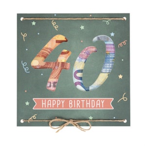 Geldgeschenk Geburtstag | Geschenk 40. Geburtstag | Geschenke für Frauen & Männer | Geld verschenken