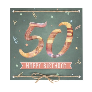 Geldgeschenk Geburtstag | Geschenk 50. Geburtstag | Geschenke für Frauen & Männer | Geld verschenken