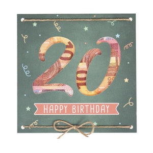 Geldgeschenk Geburtstag | Geschenk 20. Geburtstag | Geschenke für Frauen & Männer | Geld verschenken