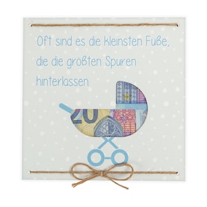 Geldgeschenk Geburt als Grußkarte - Mädchen - Junge - Baby - inklusive Kuvert - kleines Geschenk