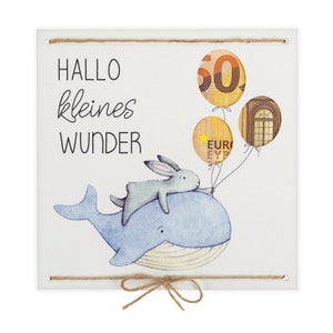 Geldgeschenk Geburt als Grußkarte - Mädchen - Junge - Baby - inklusive Kuvert - kleines Geschenk