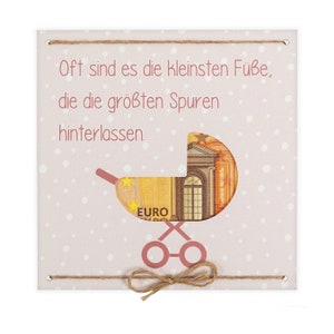 Geldgeschenk Geburt als Grußkarte - Mädchen - Junge - Baby - inklusive Kuvert - kleines Geschenk