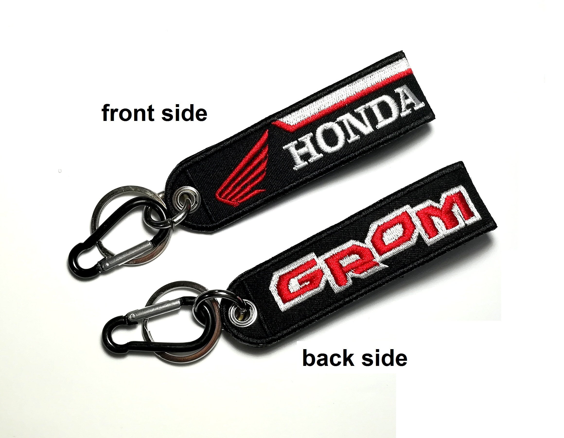 Keychain HONDA Motorcycle Full Color Red White Black Webbing Buckle-Down KC-HMC Keychain HONDA Motorcycle Full Color Red White Black Webbing Buckle-Down KC-HMC