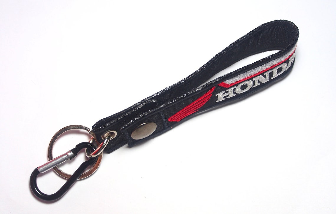 Honda Key FOB Custom Name or Text Embroidered Motorcycle Biker Etsy