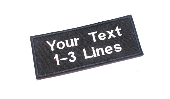 CUSTOM NAME TEXT SAYING BIKER ARMY MILITARY GREEN HOOK PATCH 3/" 6/" x 2/"