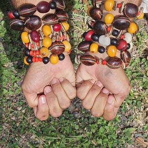 Pulsera Brazalete Manilla Tobillera Amuleto de Protección Semillas Naturales