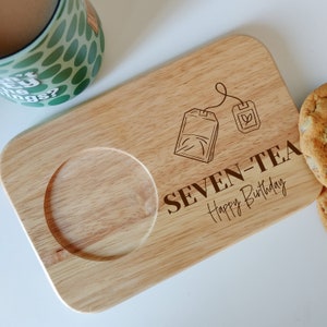 Regalo per il settantesimo compleanno, tagliere per servire tè e biscotti, regalo per il 70° compleanno, regalo per amico, amante del tè, grande 70