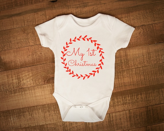 my first xmas baby grow