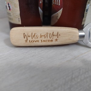 Regalo personalizado grabado del mejor abridor de botellas del mundo para el regalo del tío hermano