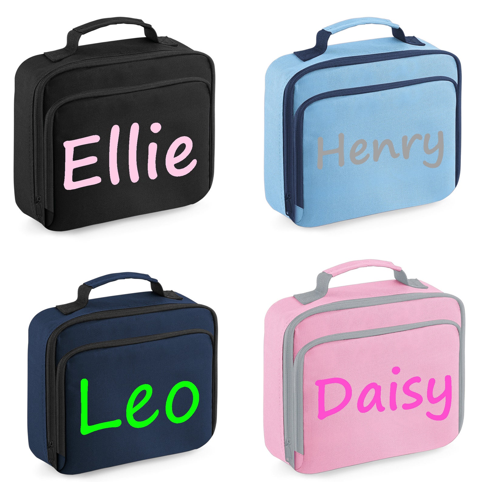 Personalised Childrens Lunch Bag Lunchbox Unisex Named Etsy UK