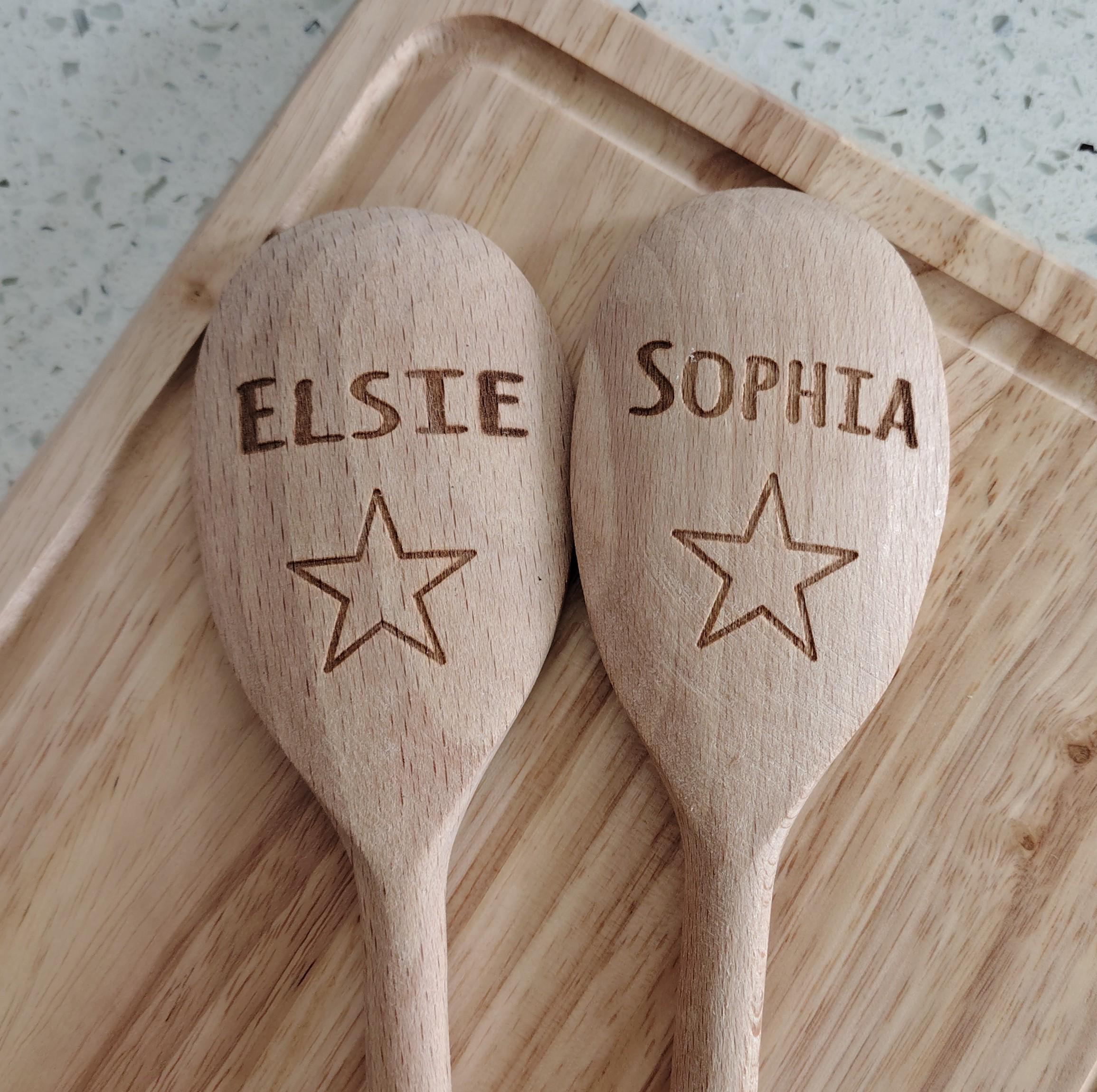 Cucchiaio Di Legno Personalizzato Con Incisione – Idea Regalo Unica Con Nome O Testo A Scelta