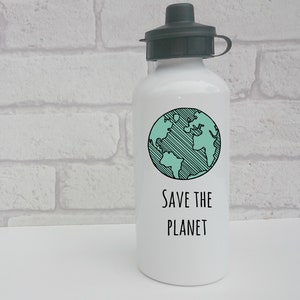 Save The Planet Eco Friendly Aluminium 600 ml Bottle Reuseable GIft