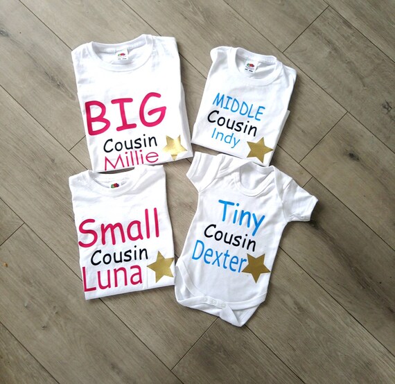 personalised cousin t shirts