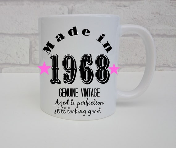 Vintage 50 Jahre Tasse Kaffeebecher Kaffeetasse Geburtstag Geburtstagsgeschenk 