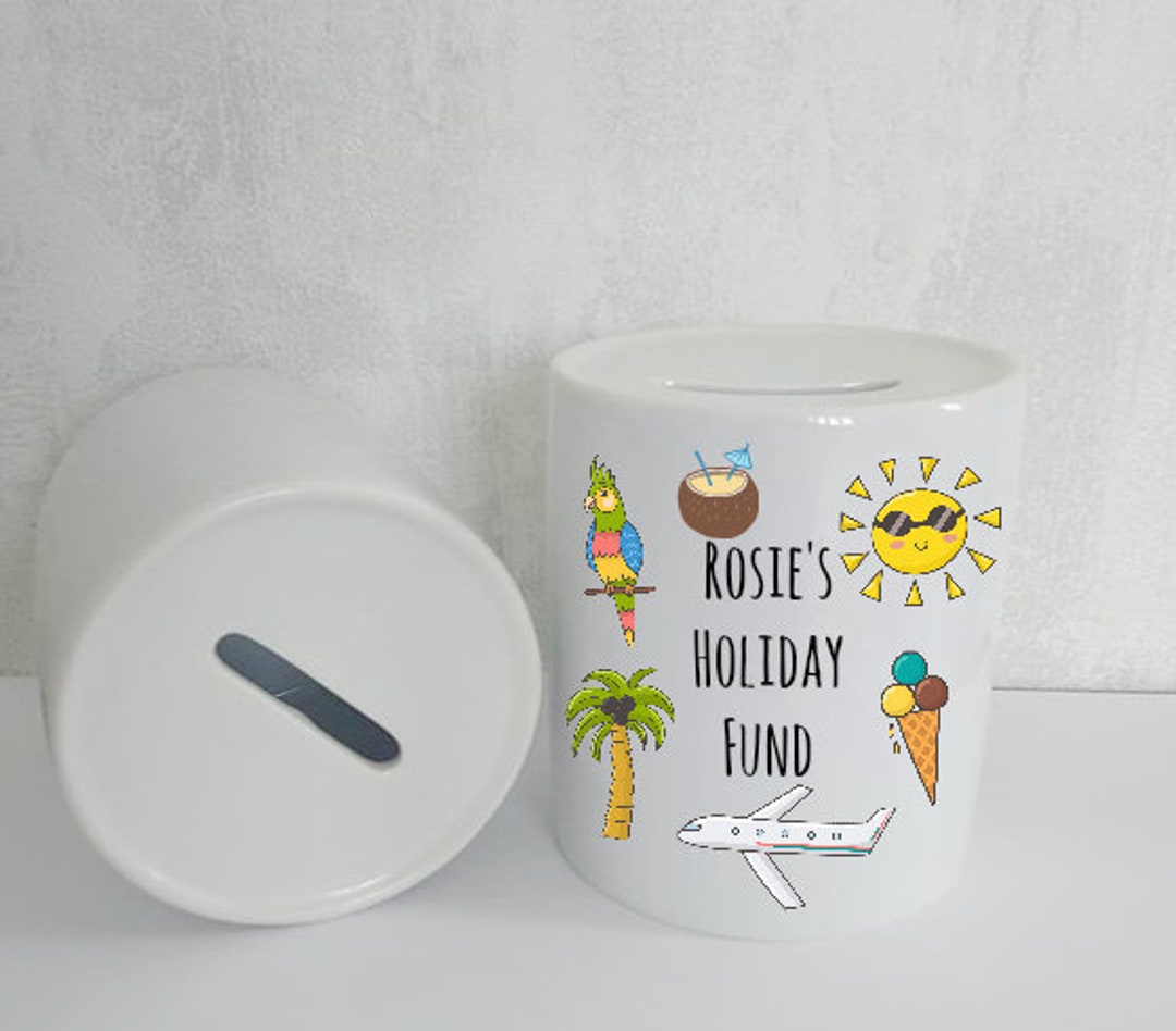 Personalised Holiday Fund Money Box for Friend Sister Mum Etsy