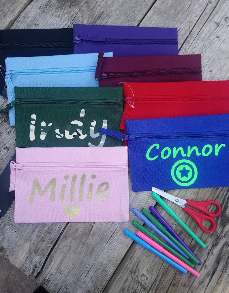 Personalised Children's Pencil Case Back to School Named | Etsy