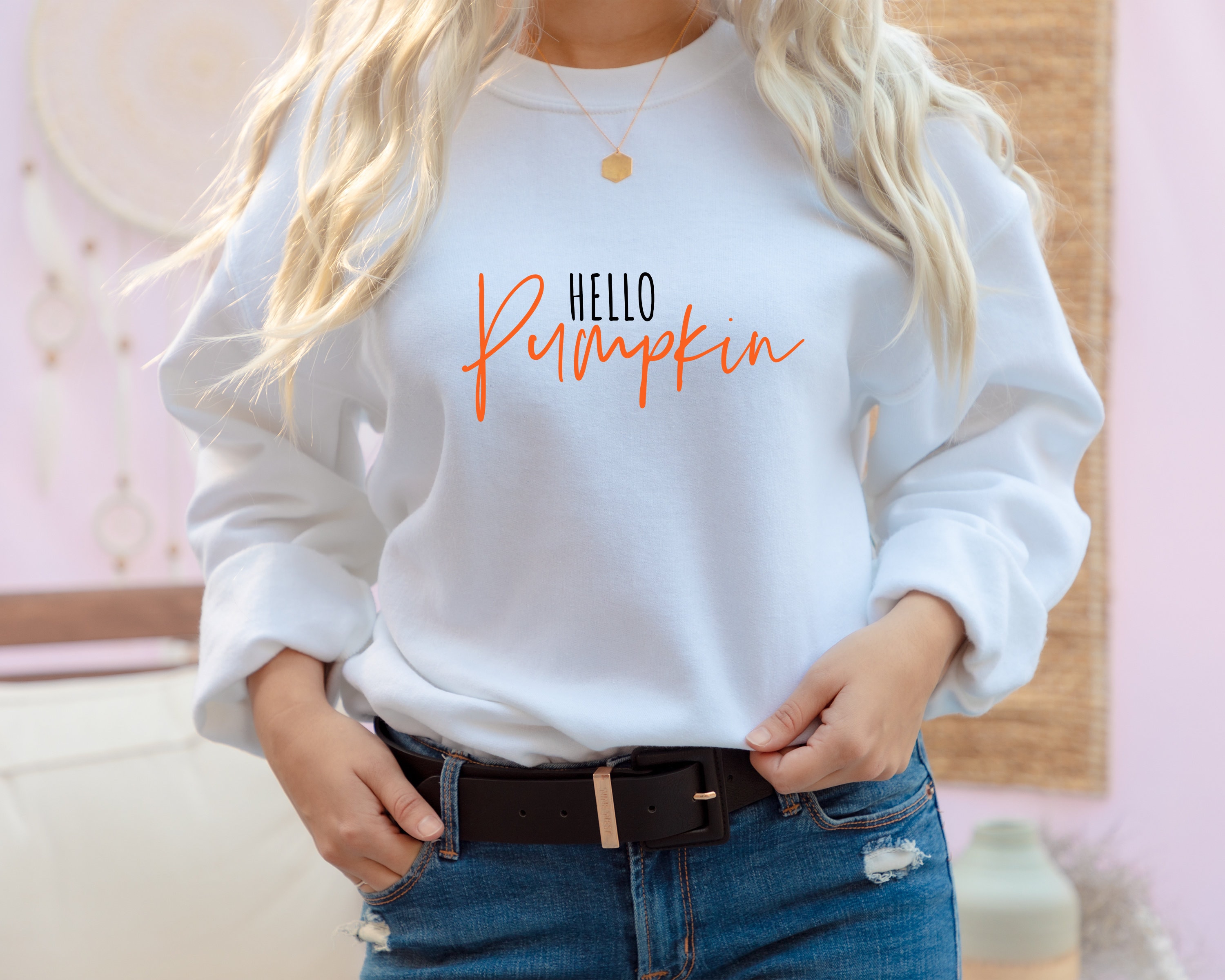 ladies pumpkin sweatshirt